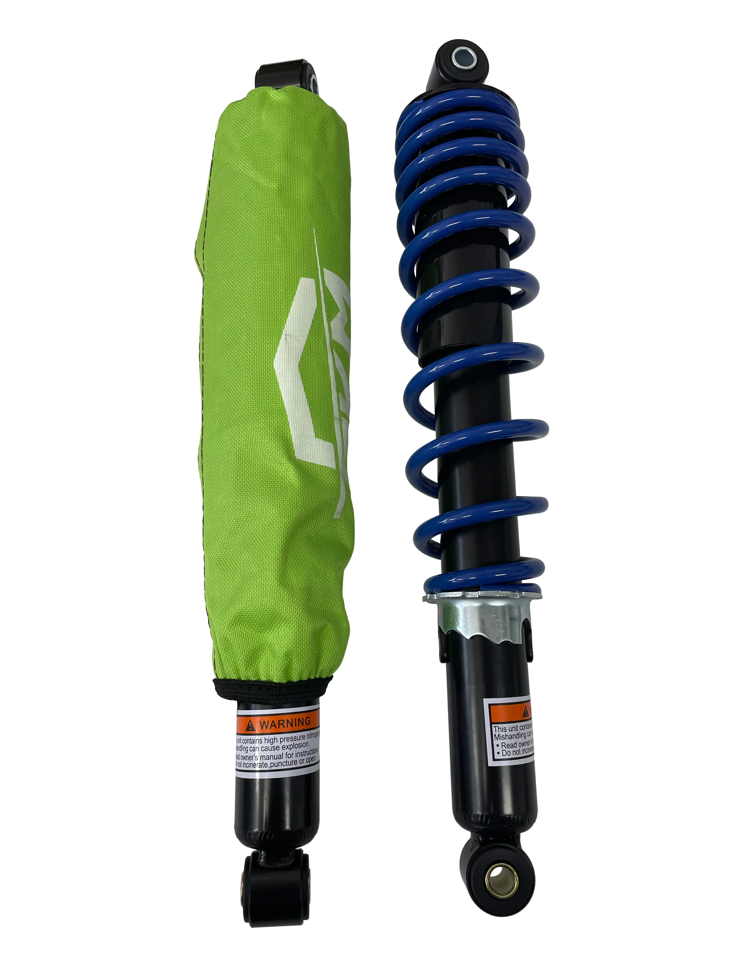 Left Right Front Shocks Absorber Blue Spring For Yamaha Raptor 700 2013-2019 Replaces 1PE-F3390-00-00