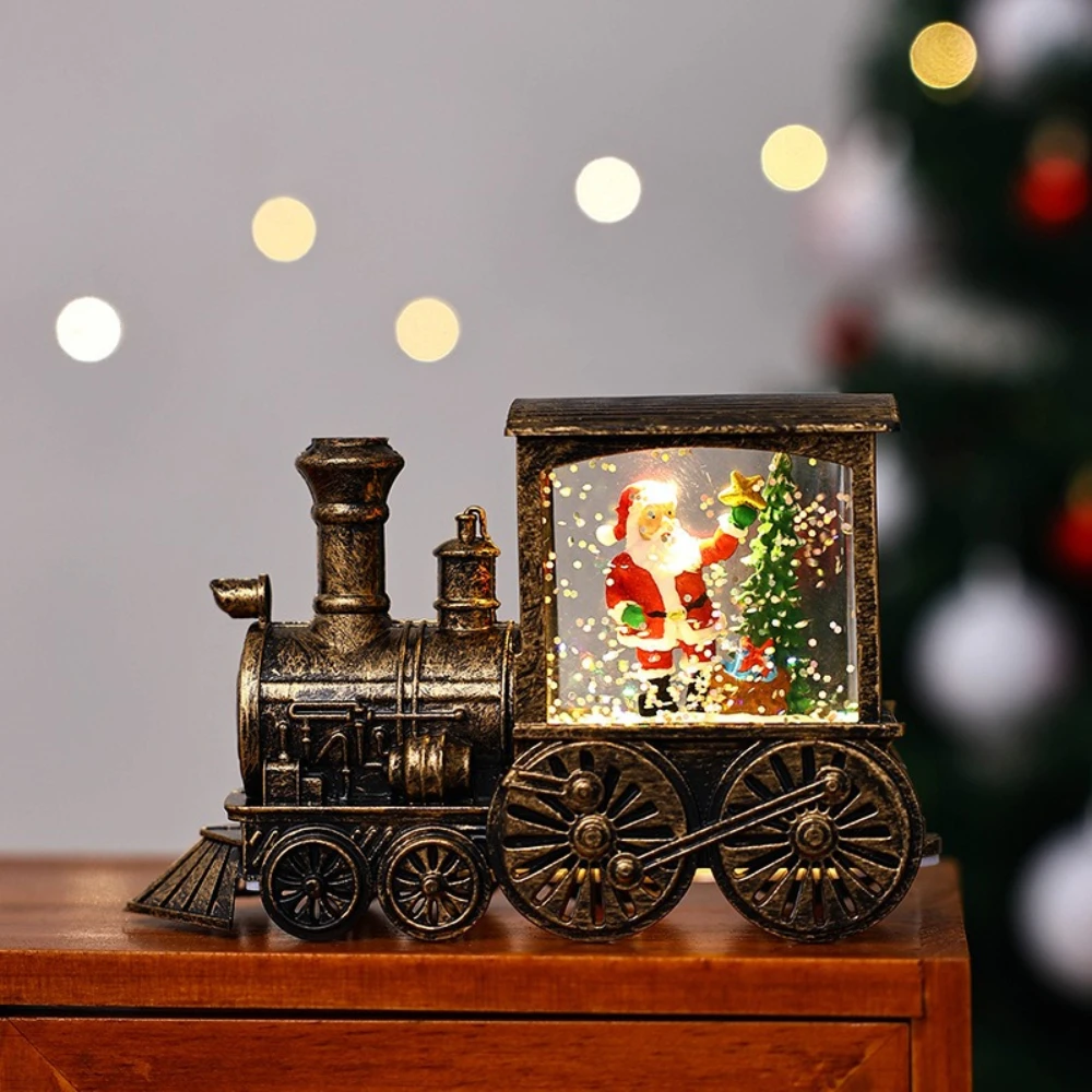 

Christmas Wind Lights Crystal Lights Santa Claus Lights Painted Train Snowman Boy Christmas Decoration Night Light Party Gifts