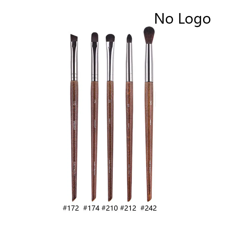 5pcs/set Natural Wood Eyeshadow Makeup Brushes Eye Detail Make Up Brush Concealer Crease Smudge Cosmetic tools Set Thin liner