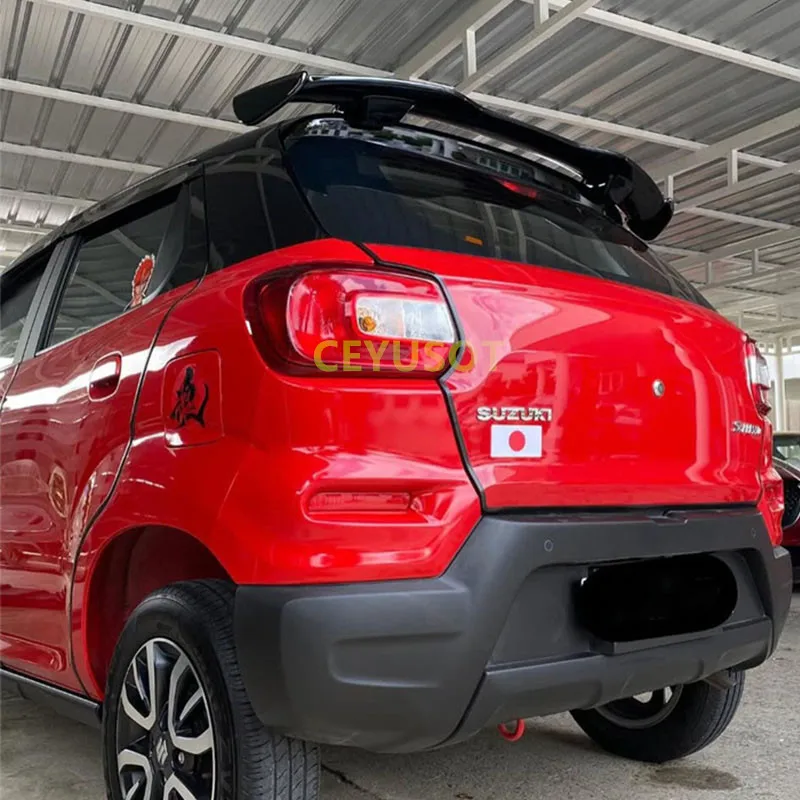 لسوزوكي S-Presso SUV 2019-2025 سقف خلفي سبويلر الجناح ABS البلاستيك جذع الذيل الشفاه طقم الجسم الملحقات
