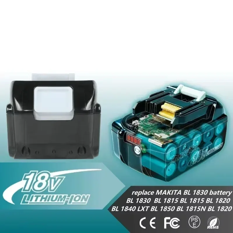 For Makita 18V 6000mAh Rechargeable Power Tools Battery with LED Li-ion Replacement LXT BL1860B BL1860 BL1850