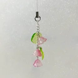 Pink Lily of the Valley Phone Charm | Bag Charm