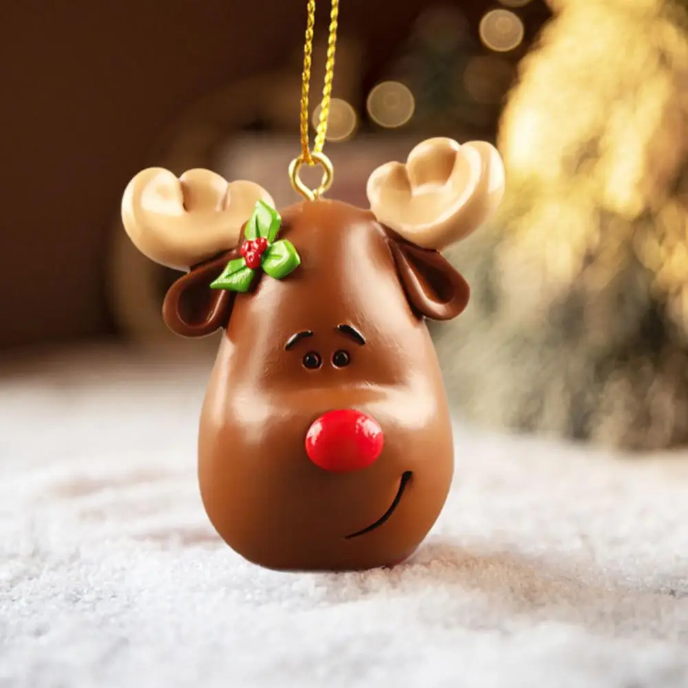 

Christmas Ornaments Christmas Pendants Charming Christmas Hanging Decorations 6 Adorable Cartoon Snowman Santa Claus Elk