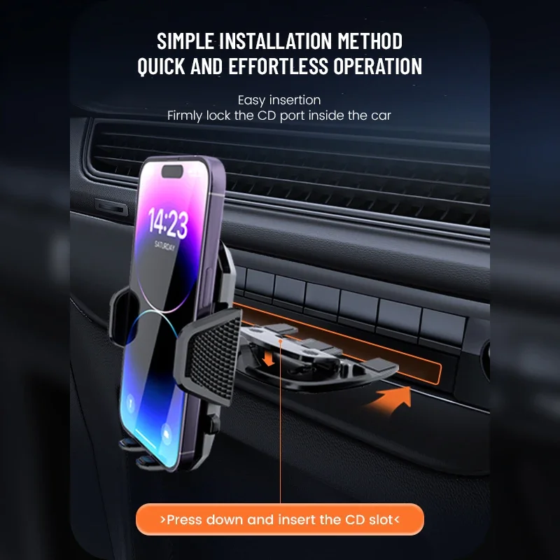 Nieuwe auto mobiele telefoon houder Grensoverschrijdende e-commerce pers CD Slot Port Automatisch slot Mobiele telefoon houder Autonavigatie houder