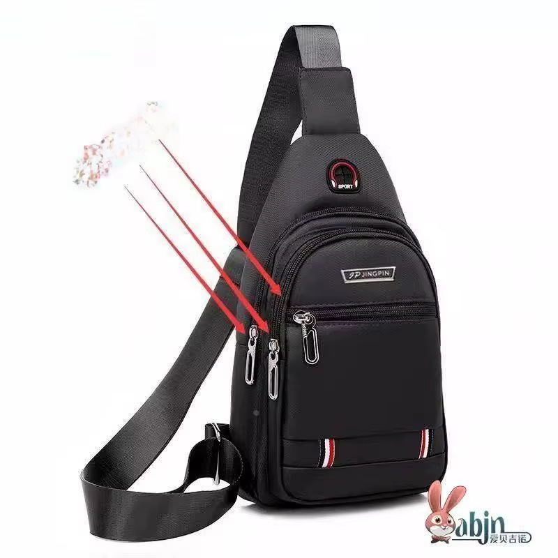 

Waterproof Oxford Cloth Crossbody Backpack Men's Chest Bag Single Shoulder Sling Bag Casual Sports Bag Youth Fashion Bag