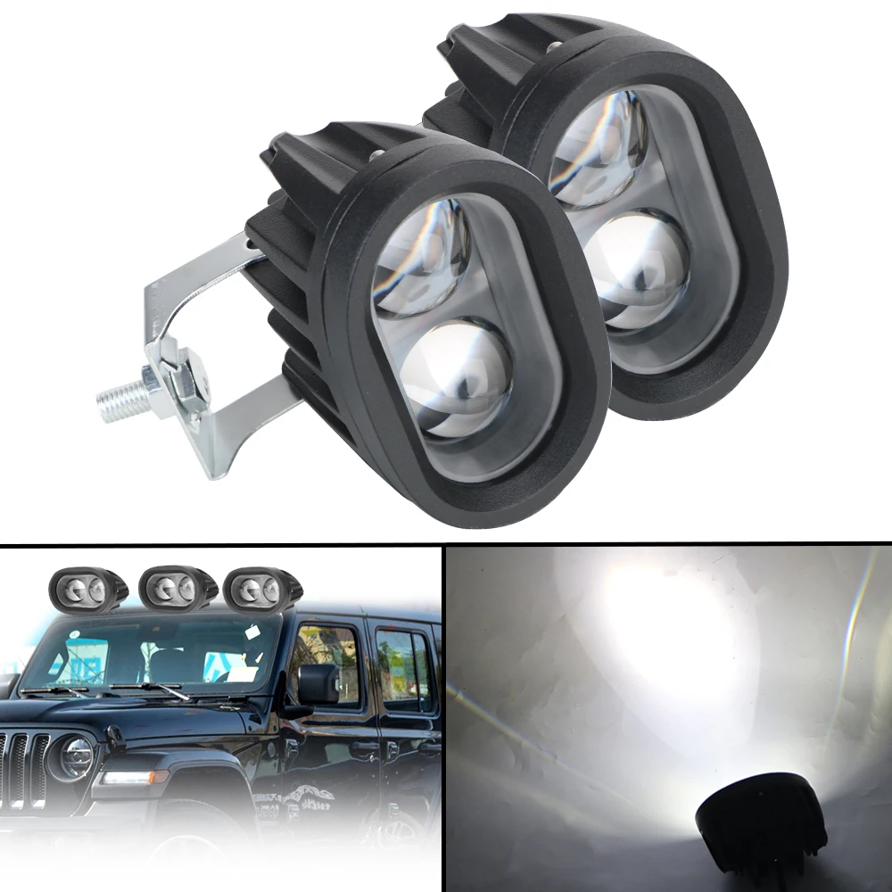 2000Lm 10W Universal Spotlight DC9-80V 4D len LED Work Light Motorcycle Headlights Lamp Car Fog Lamp For Car Truck Motorbike