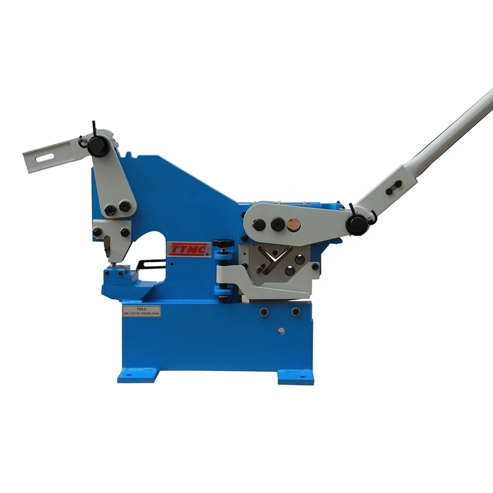 PBS-9 TTMC Manual Iron Worker Sheet Metal Punch Machine Section and Profile Cutting Machine