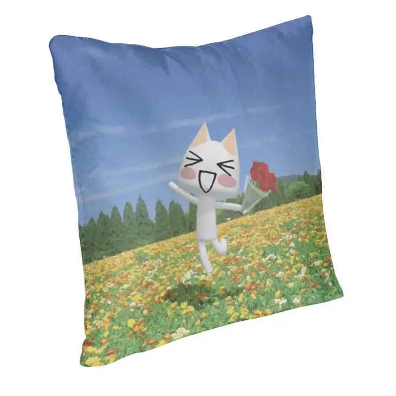 Cartoon Animation Toro Inoue Cat Pillow Case Decor Home Nordic Cushion Cover Square Pillowcase