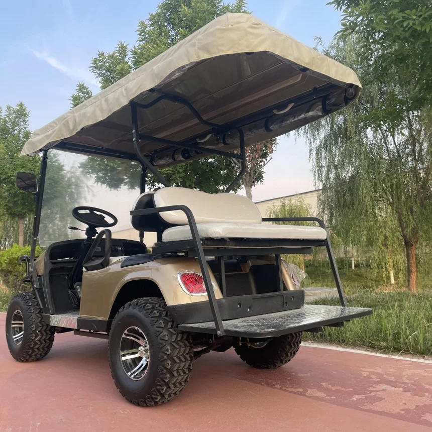 Electric Golf Cart Golf Power Cart Customizable Continuously Variable Speed Light Auto Park System Safety Electric Golf Cart