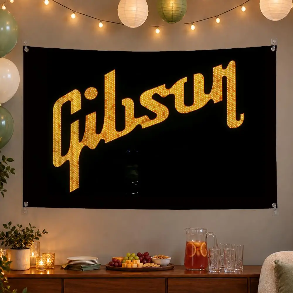 Classic Brand Gibson Flags Wall Hanging Banner Indoor Outdoor Party Home Wall Decor Backdrop