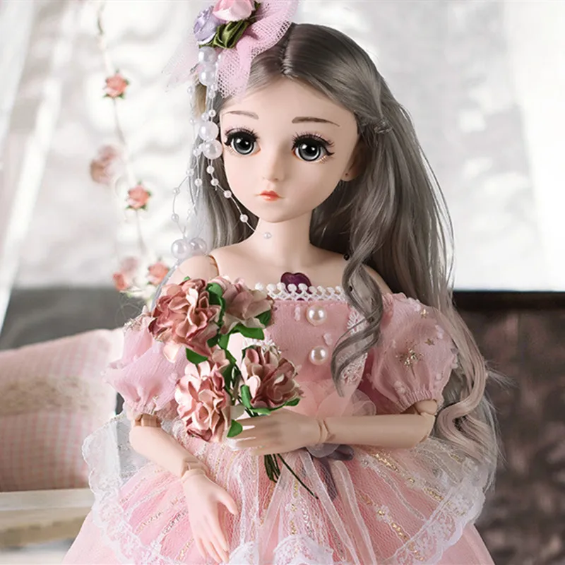 26 Movable Jointed 45cm Bjd Doll 1/4 18 Inch Realistic Fashion Dolls Retro Princess For Girls Birthday Gift Toys For Children