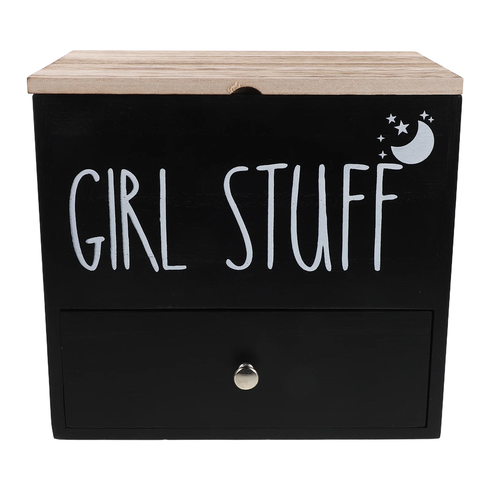 

Wooden Tampon Holder For Bathroom Moistureproof Feminine Storage Organizer Pad Napkin Box With Lid - Small Bathroom Decor