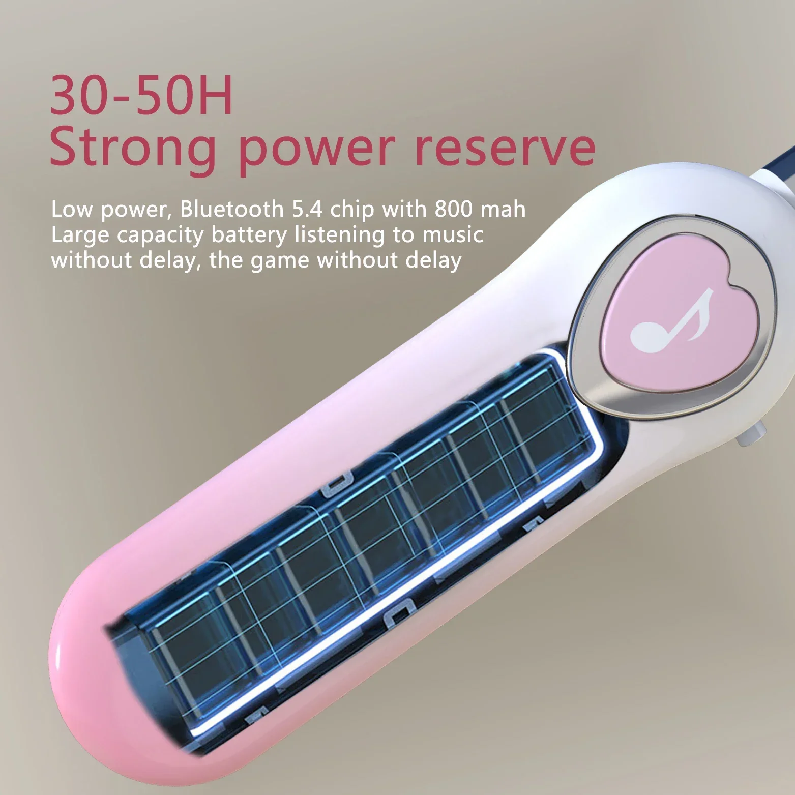 Sports Bluetooth Headset LED Digital Display Power Real-time Monitoring Silicone Hose Portable Wireless Bluetooth Earphones