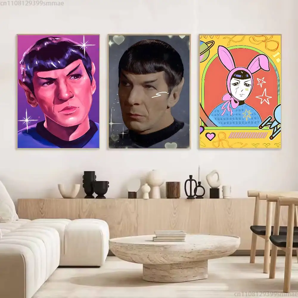 S-Star Trek Spock Space Artists Canvas Painting for Living Room Home Decor Poster Fans Gifts-unframed