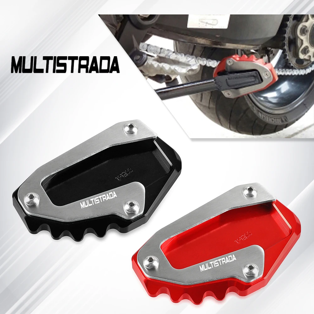 

For Ducati Multistrada V4 S Sport 2020-2024 2023 2022 Motorcycle Side Stand Enlarger Sled Sidestand Kickstand Foot Pads Support