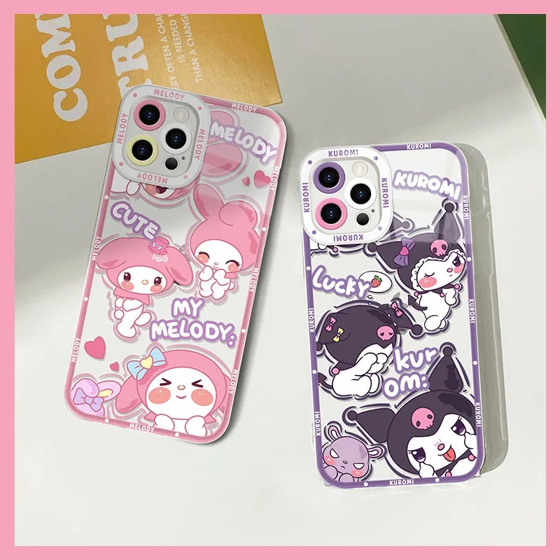 Sanrios Melody Kuromi Phone Case For TECNO CAMON 30 20 POVA 6 5 SPARK 10 Infinix Smart 8 7 Note Hot 40 30i 20i Pro 5G Cover