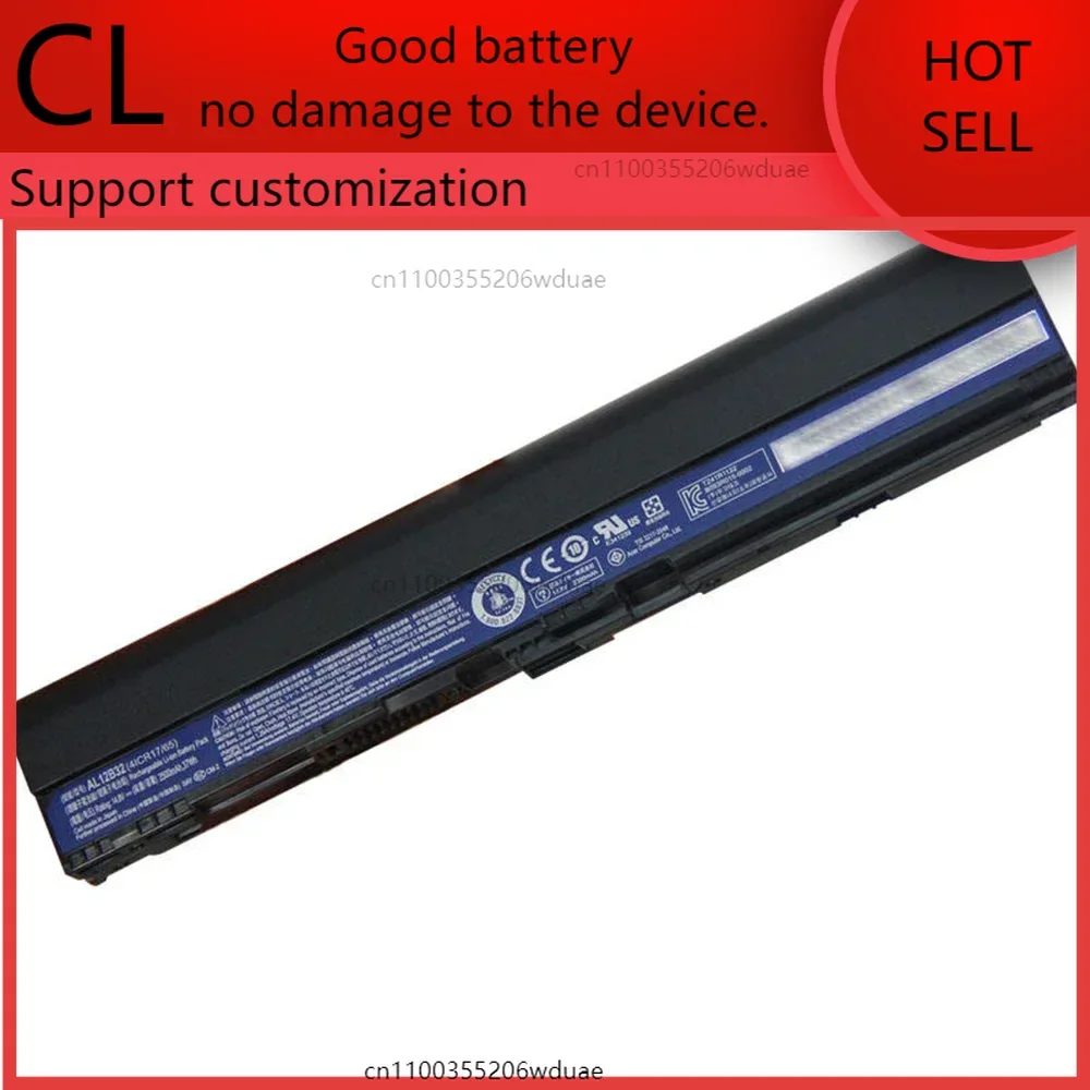 العلامة التجارية الجديدة الأصلي AL12B32 14.8 فولت 2500 مللي أمبير بطارية الكمبيوتر المحمول لشركة أيسر TravelMate أسباير واحد 756 725 V5-131 V5-171 C710 AL12A31 الخ.