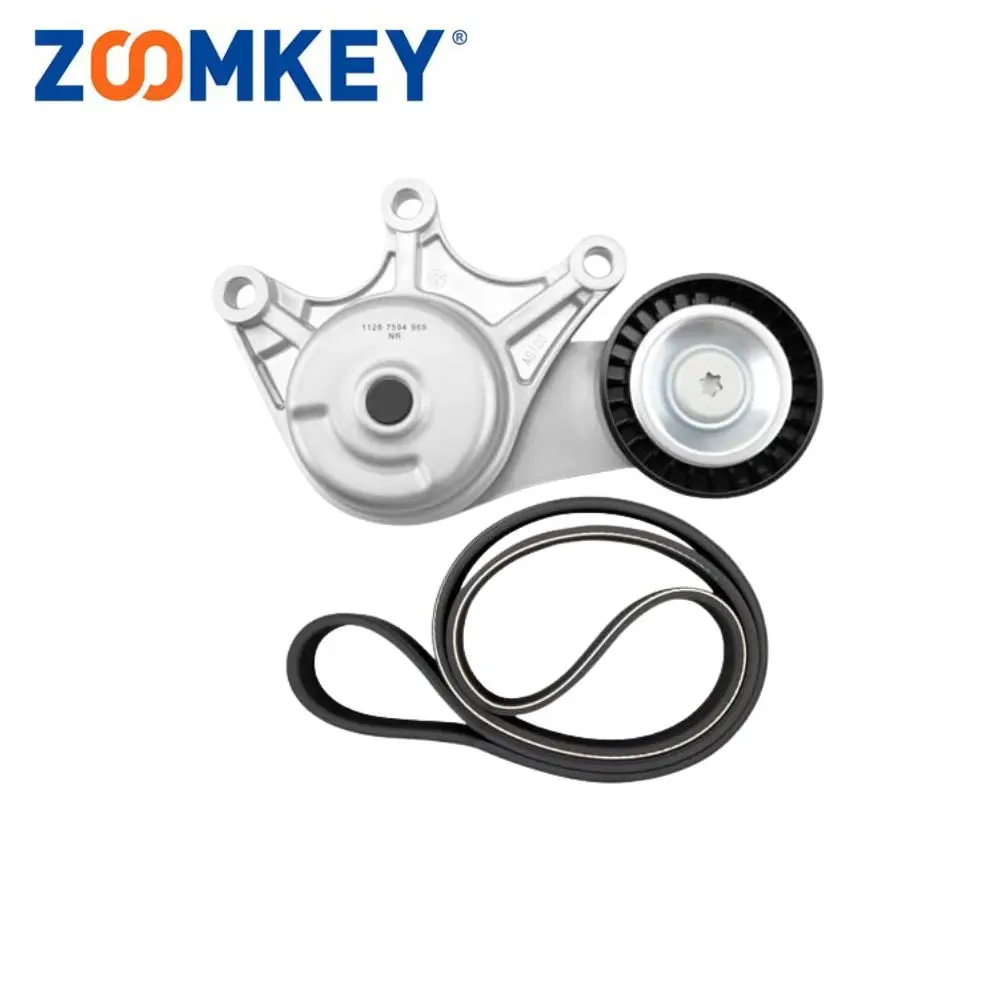 ZOOMKEY Engine Belt Tensioner Guide Pulley Fit For BMW N20 F07 525 528I F30 325 328 F26 X4 11287594969 11287618848 (8PK1000)
