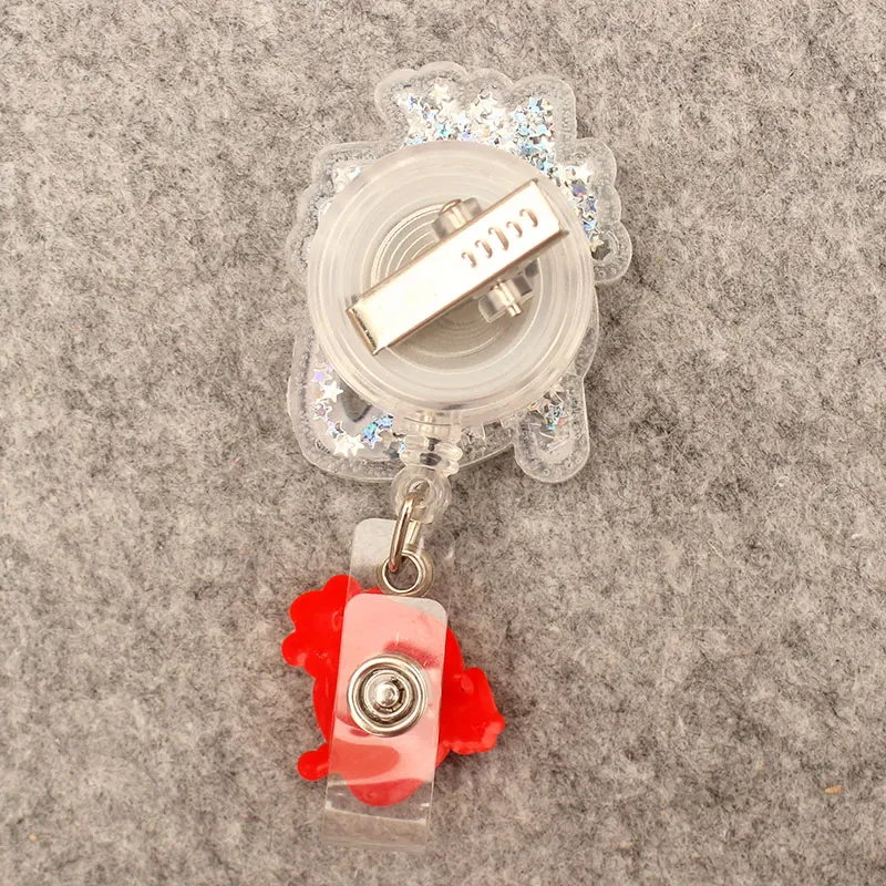 Creative Heart Style Doctor Nurse Retractable Badge Reel Card Holder Exhibition Enfermera Name Card