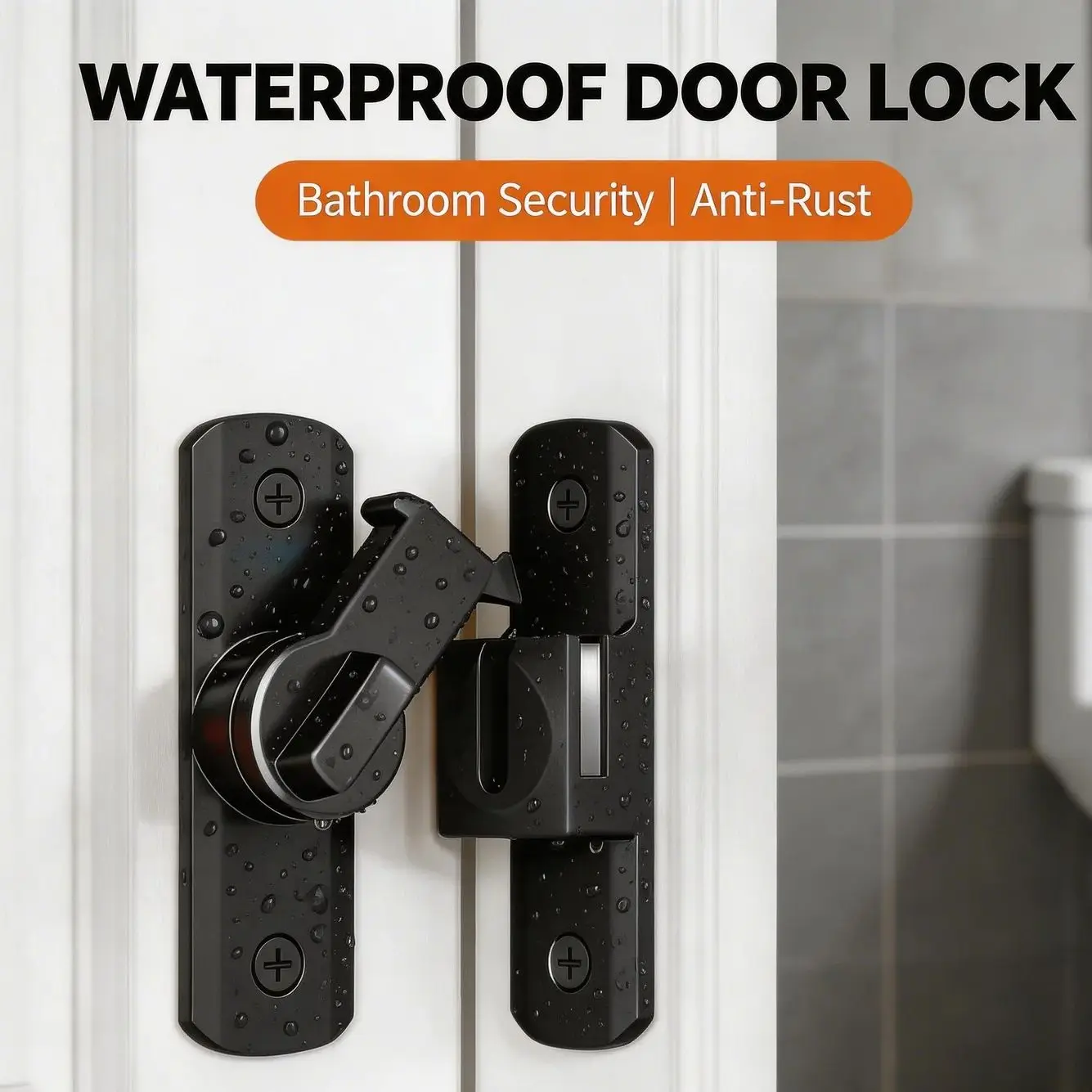 90/180 Degree Flip Door Lock Home Security Sliding Door Latch Small Gate Latches Hardware Anti-theft Lock Zinc Alloy Door Bolts
