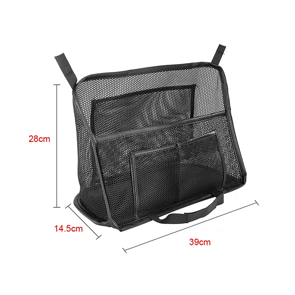 New Car Net Pocket Handbag Holder Between Seats Mesh Handbag Holder Auto Front Seat Organizer Backseat Barrier Car Accessories