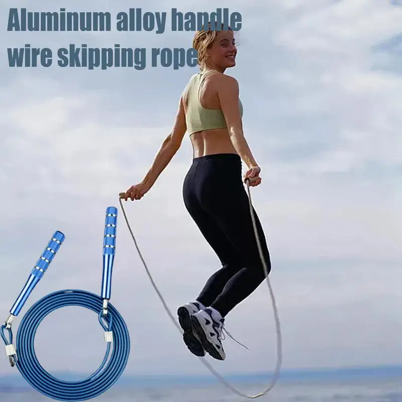 Jumping Rope For Workout Steel Wire Skipping Rope Exercise Jump Cable High Strength Gym Jumping Cord Skipping Cable For Weight