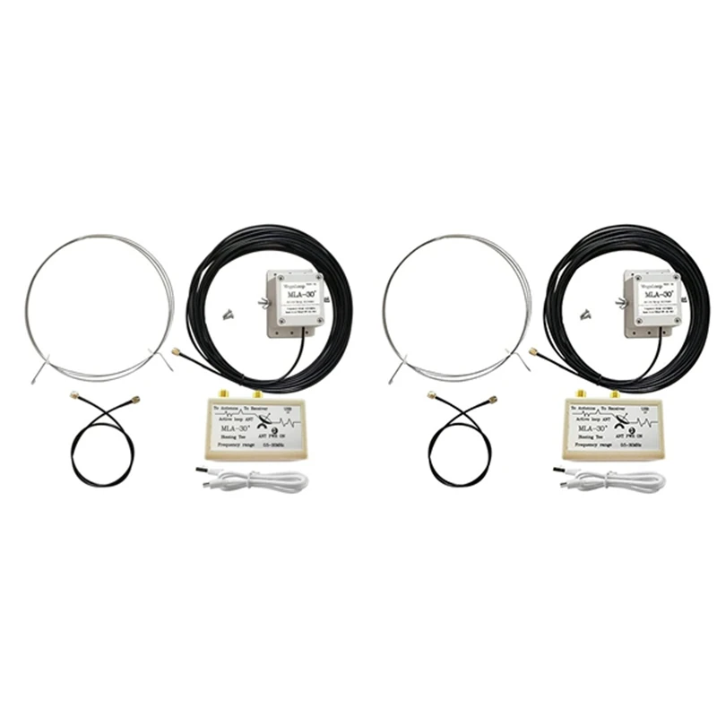 

Активная кольцевая антенна MLA-30+ Plus 0.5-30 МГц для SDR, малошумящая, для средних и коротких волн, AMEXIAOXU