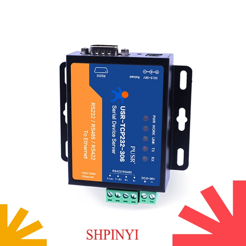 USR-TCP232-306 Modbus RS485 Ke TCP RS485 Konverter Serial Ke Server Ethernet RS232 RS485 RS422
