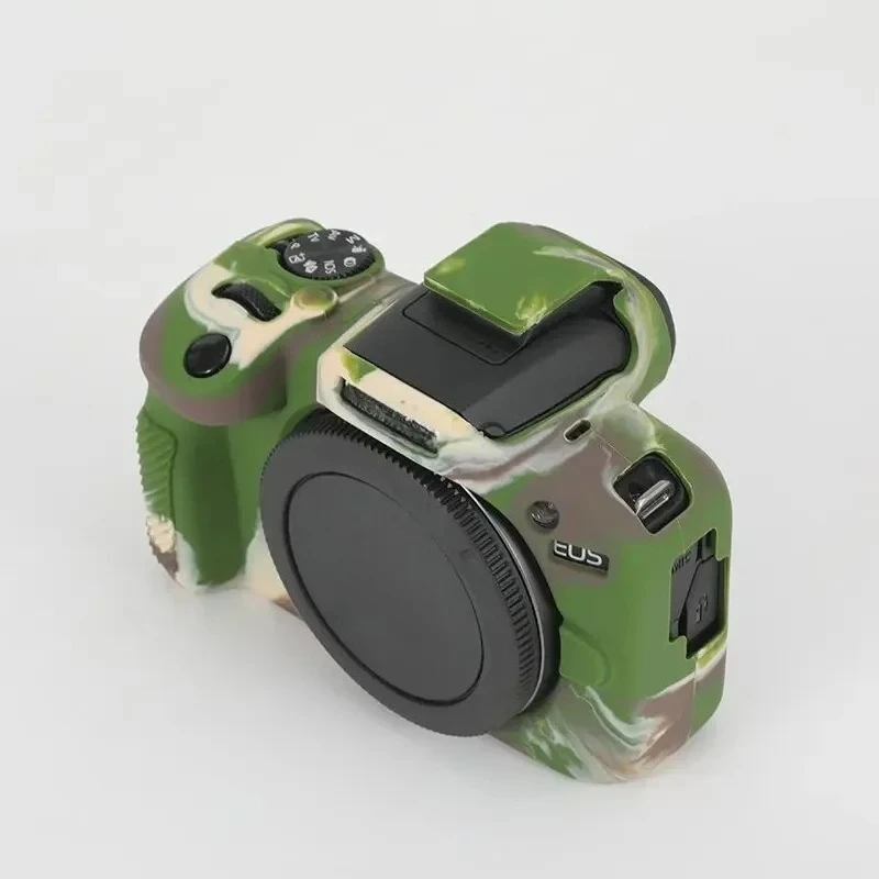 غطاء جسم حقيبة الكاميرا، لكاميرات Canon EOS R100 بدون مرآة فقط حافظة جلدية جديدة من السيليكون R100 #5