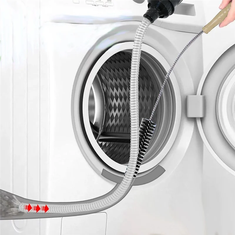 B82B-Universal Tumble Dryer Lint Removal Kit Vacuum Hose Dusting Brush Cleaning Attachments Set