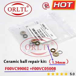 ORLTL CR F00VC99002 Common Rail Injector Ceramic Ball Repair Kits F00VC99002 F00VC05008 For 110 Injector Ball Size=1.34 mm 1pcs
