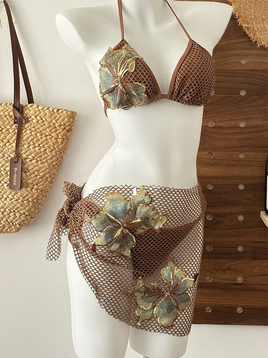 

Sexy Korean Sle Bikini Ne Hanging Island Hot Spring Swimming Suit High Aesthetic Value Photoaphy out of This World