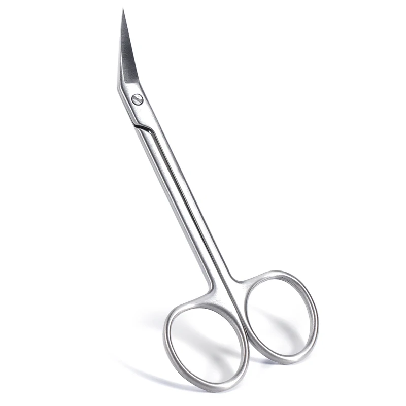 Stainless Steel Micro Scissors Curved Head Blade Angled Sharp Shears Medical Surgical Operating Instrument  ﻿