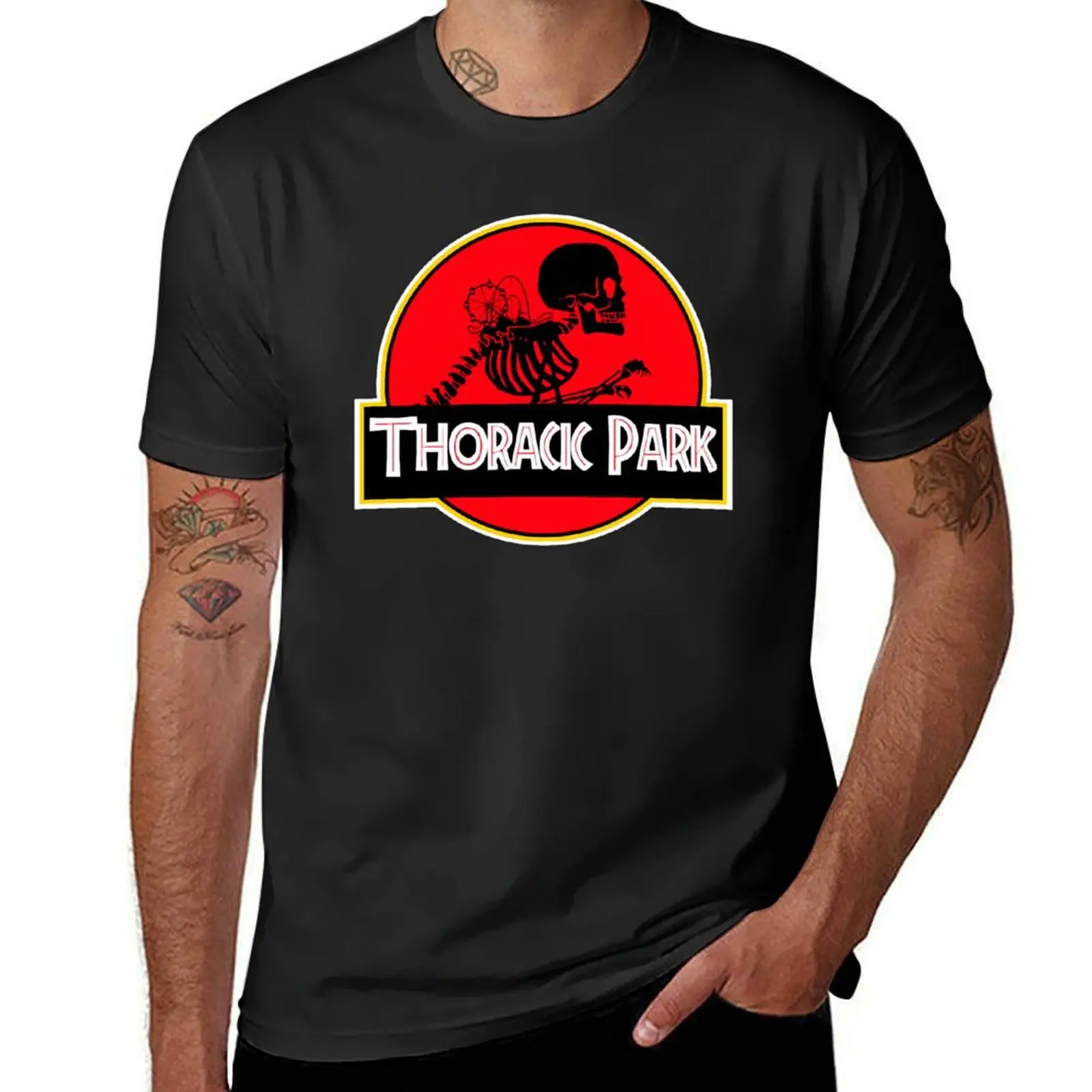 Thoracic Park Logo T-Shirt plus sizes shirts graphic tees summer tops customizeds black t-shirts for men