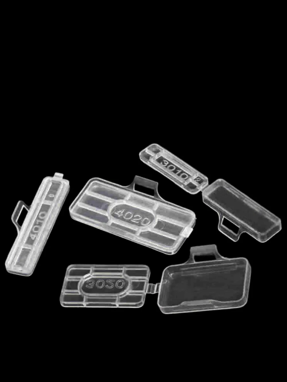 Clear Waterproof LMC 3002‑4020 Cable Sign Card Holder, Cable Tie Marker Tag Box, Fiber Wire Display Organizer for Telecom Wiring