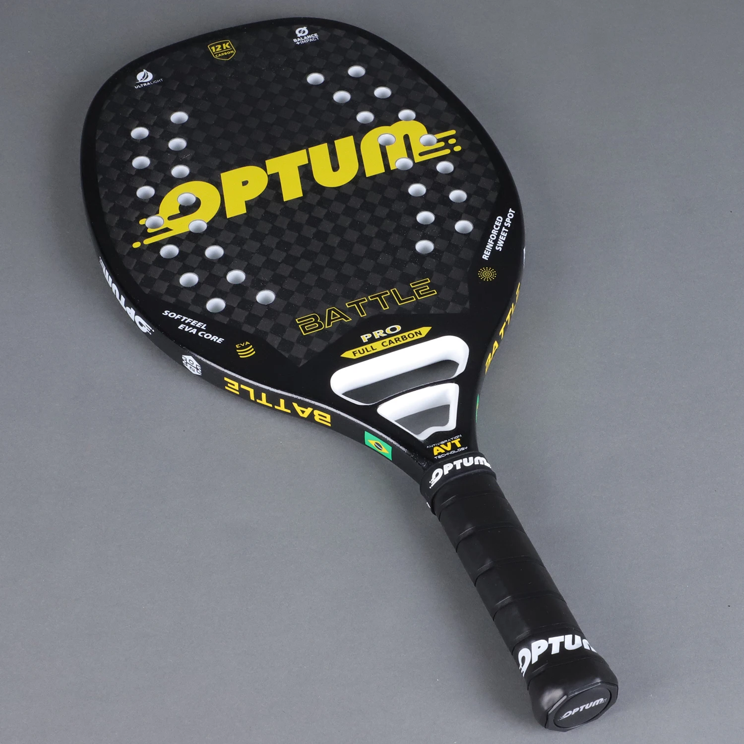 OPTUM BATTLE-raqueta de tenis de playa de superficie rugosa de fibra de carbono, 12K, con bolsa de cubierta