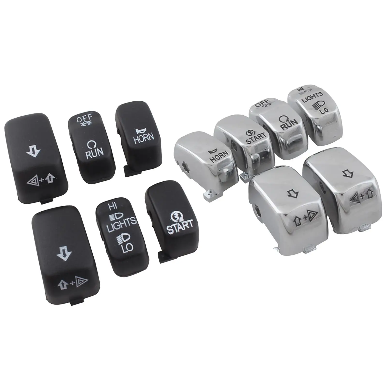 

6Pcs Switch Housing, Accessories Easy to Install Handlebar Switch Button Cover Fits