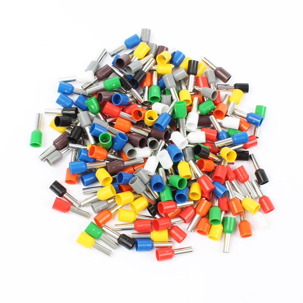 DIANQI E4009 Tube insulating terminals 4MM2 100PCS/Pack Cable Wire Connector Insulated Insulating Crimp Terminal Connector E-