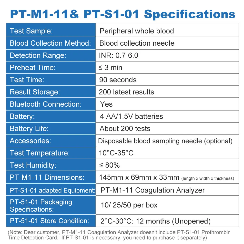 LEPU Portable POCT PT/INR Blood Testing Equipment Handheld Rapid Test Blood Coagulation Fingertip Blood Coagulation Analyzer