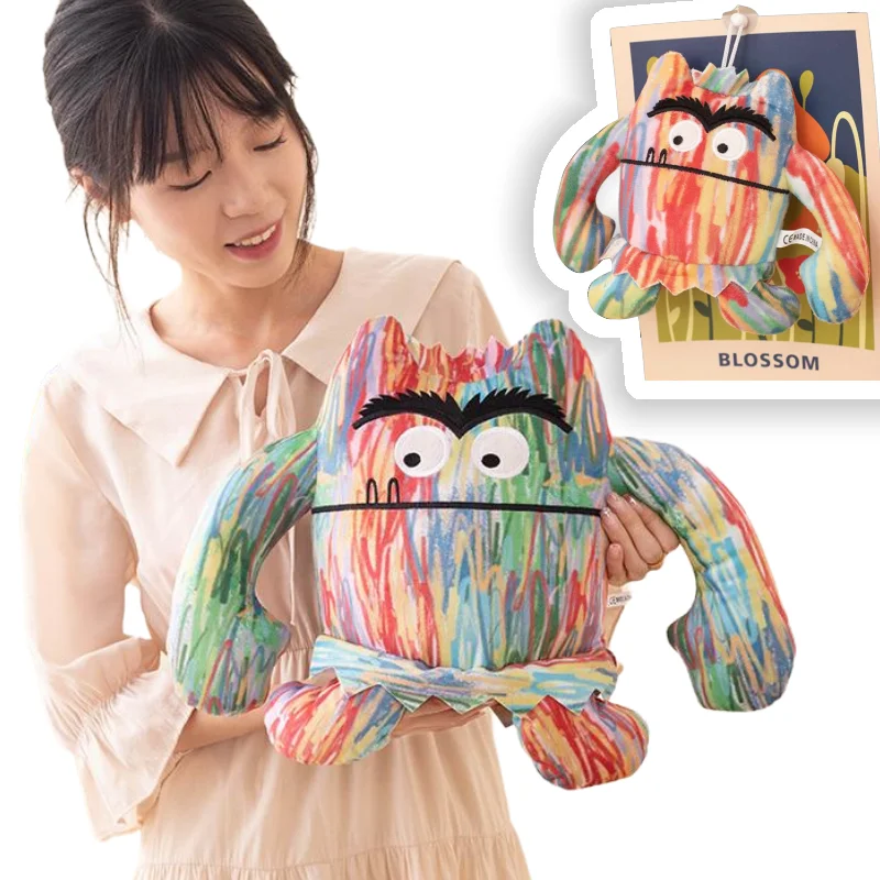 New 15-35cm Colorful Monster Throw Pillow Doll Stuffed Toys Super Soft Office Chair Cushion Home Decor Girls Kids Birthday Gifts