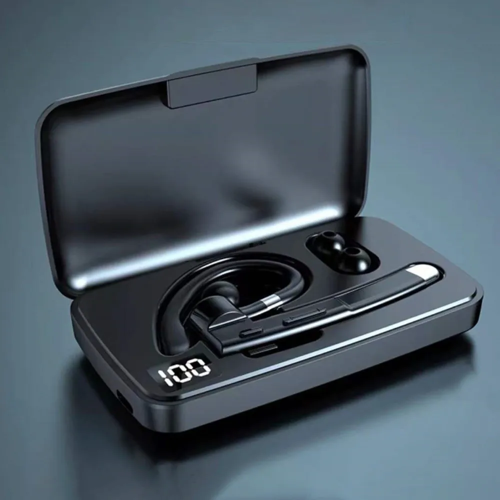 

Rotatable Bluetooth Earphone Hanging Ear Bluetooth Business Headset Single Ear Screen Display Wireless Headphones Business