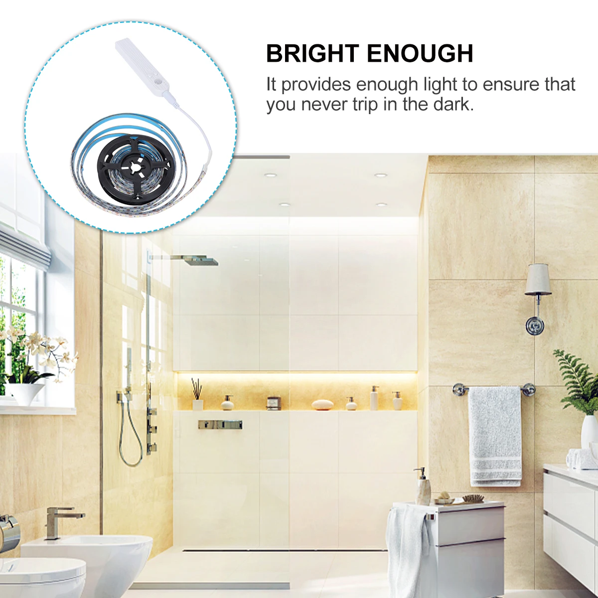 

LED Sensor Light Bar Wardrobe Drawer Lamp Induction Closet Cordless Night Cabinet