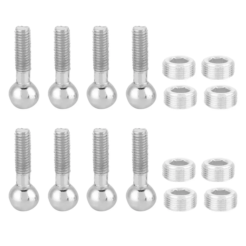 مسمار برأس معدني 0 لـ 1 52 BAll مع صواميل سداسية لسيارة RC 1 0 9 1 22 9 1 66 9 1 55 9 1 88