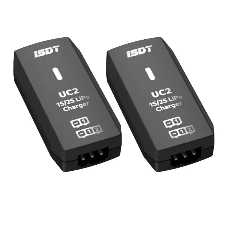 ISDT UC2 1S/2S LiPo Smart Battery Balance Charger USB Type-C Input Port XH2.54 Balance Port Direct Charger