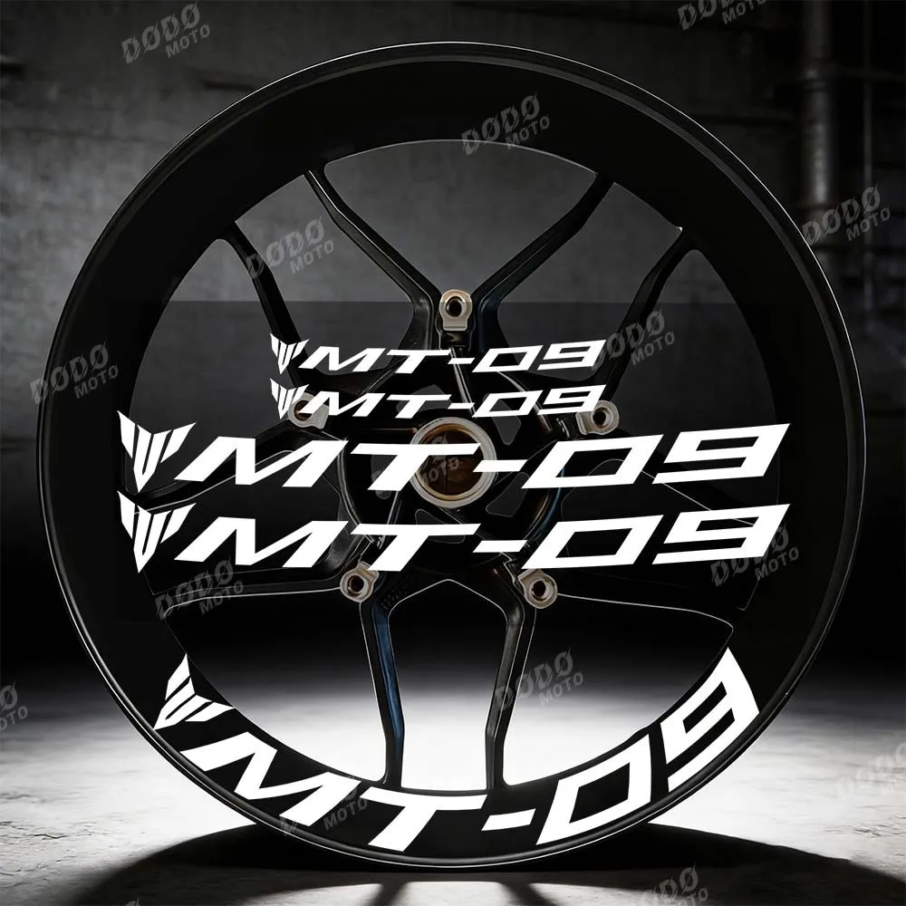 

For MT 09 MT-09 mt09 2020-2025 Motorcycle Accessories Reflective Wheel Decorative Racing Rim Tape Personalized Waterproof Decal