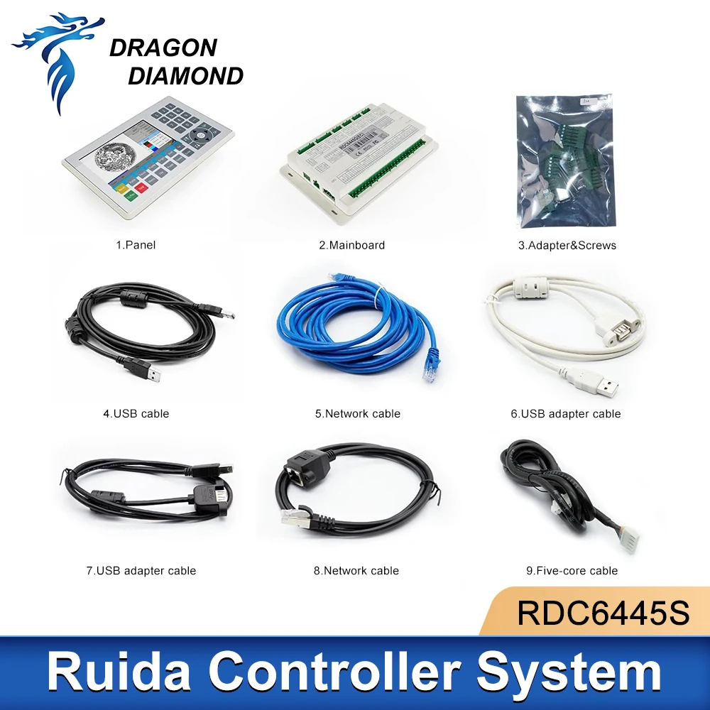 Imagem -06 - Original Ruida Co2 Laser Controlador Dsp Sistema Rdc6445g Rdc6445s para Gravação a Laser Máquina de Corte Upgrade Rdc6442 Rdc6442g