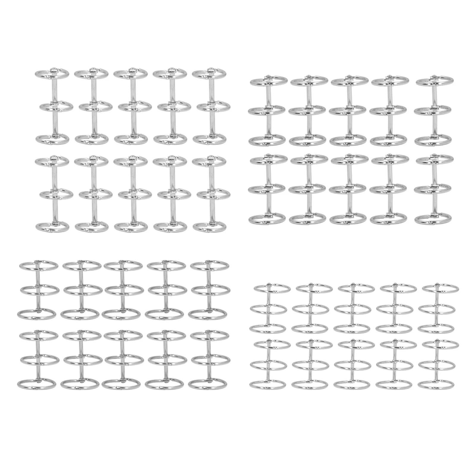 

3 металлических кольца для переплета, прочные, нержавеющие, для блокнотов, многослойные, из нержавеющей стали