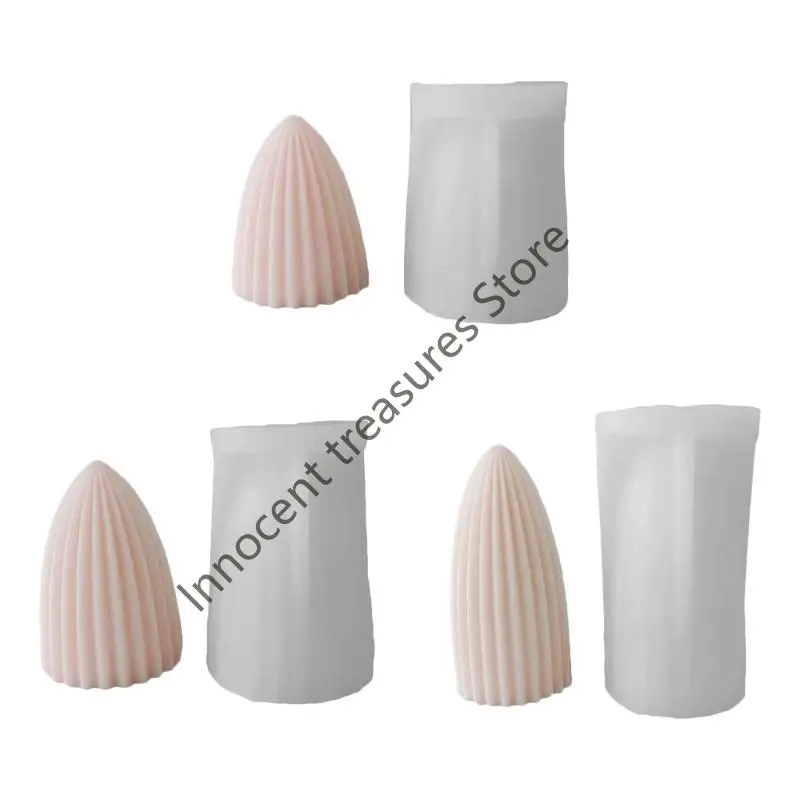 

3XUA Line Steeple Silicone Mold for Candle Hand-made Soap Desk Ornaments
