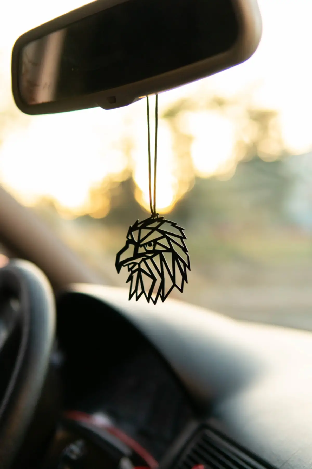 Car Ornament Metal Eagle Rear View Mirror Ornament Auto Accessory High Quality Car Interior Mirror Ornament New Model 2022