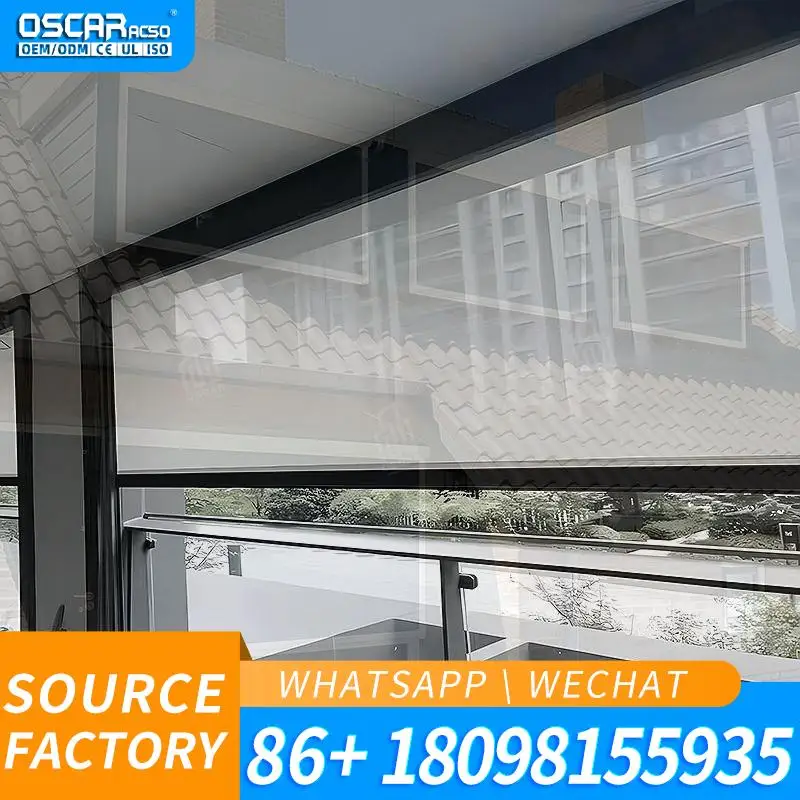 Outdoor Blind Parts Aluminum Tracks Chain Zip Screen Roller for Blackout Window Customizable Versatile Sunblocking Light Blockin